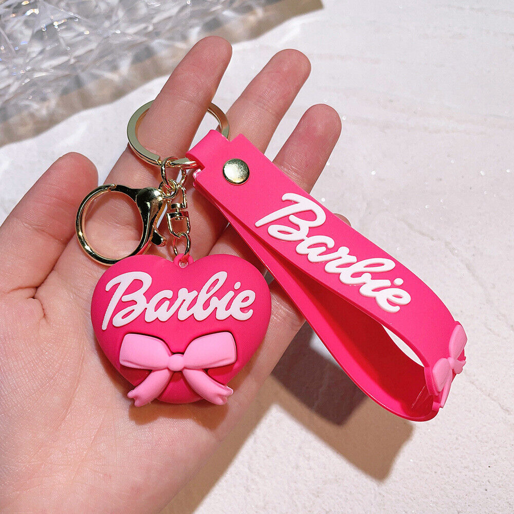 Barbie Girl Silicone Pendant Keychain for Girls