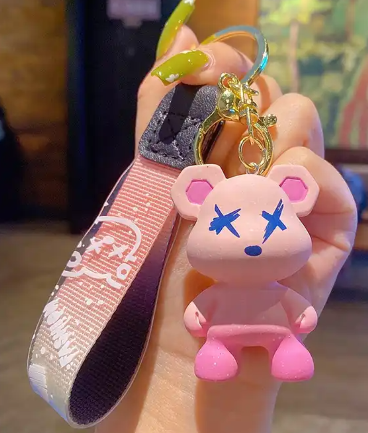 Cool Couple's Bear Keychain (Assorted Pastel colors available)