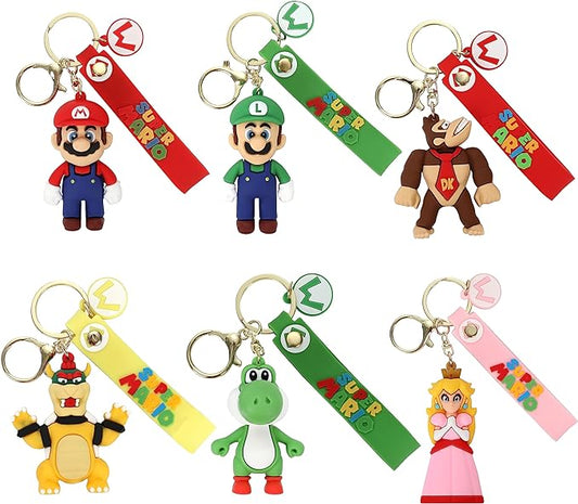Mario & Friends Keychain for Super Boys and Girls. Perfect Gift!