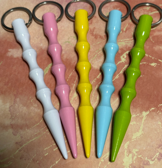 Pastel Colors Pointed Kubaton Self Defense Keychain