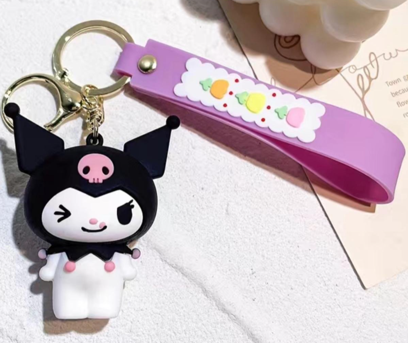 Kuromi Small Pendant Key Chains For Men, Bag Accessories