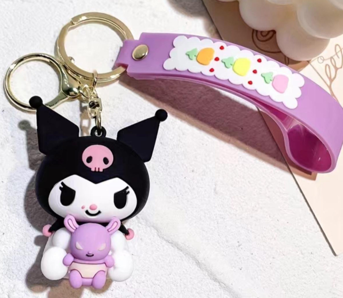 Kuromi Small Pendant Key Chains For Men, Bag Accessories