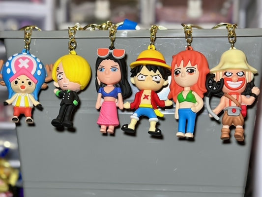One Piece Anime PVC Keychain Assorted Styles. Perfect for Gift!!!