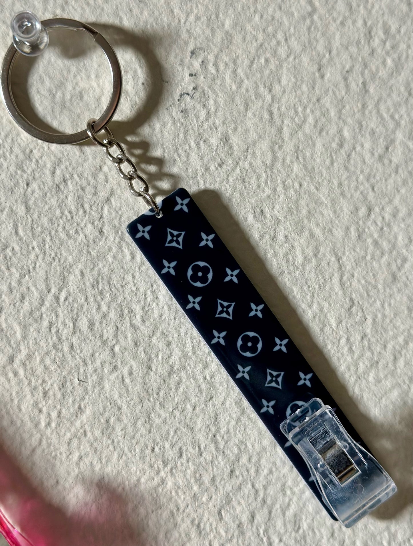 Acrylic Card Grabber Keychain for Long Nails, Debit Bank Card Grabber